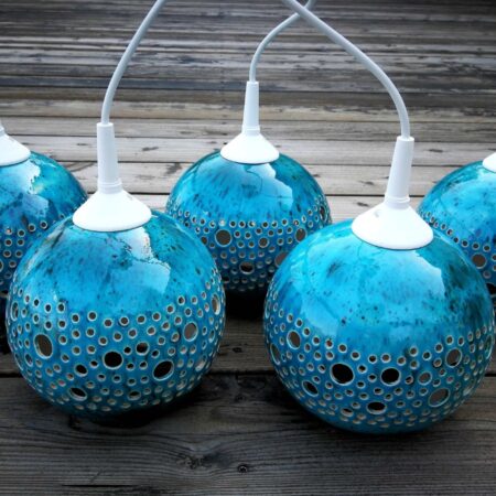 kamelo ceramika lampa ceramiczna handmade turkus